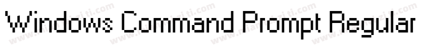 Windows Command Prompt Regular字体转换